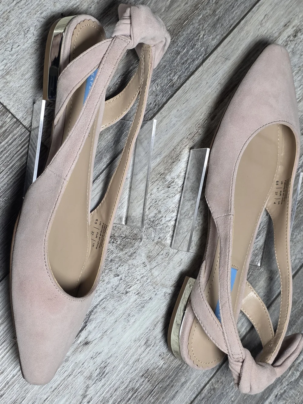 Draper James Women's Harriet Bow Slingback Flats Sz 6.5 *NWOB
